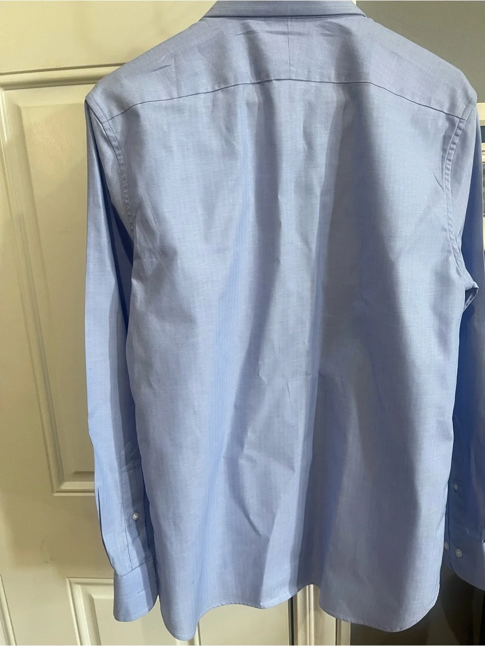 NWT Banana Republic Light Blue Men’s Slim Fit Dress Shirt - Spread Collar Sz S